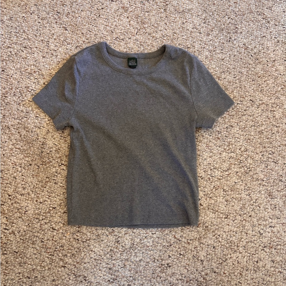 Wild Fable Gray Short Sleeve Tee